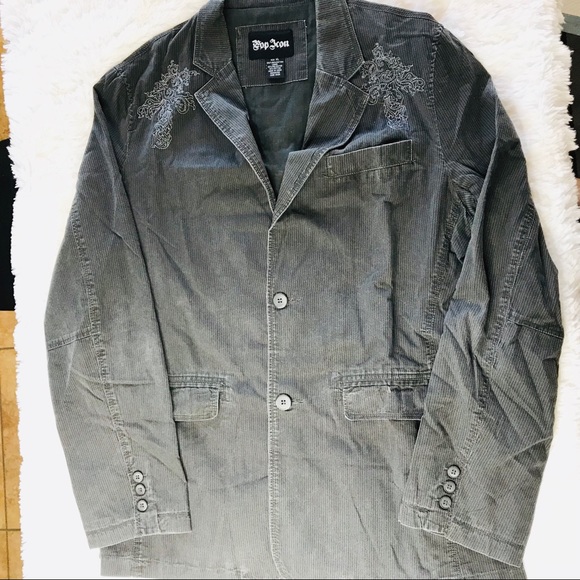 Pop Icon men’s black embroidered jacket - Picture 4 of 5